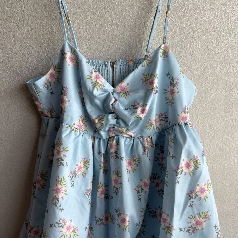 FREE PEOPLE In A Bubble Floral Mini Dress - Picture 8 of 12